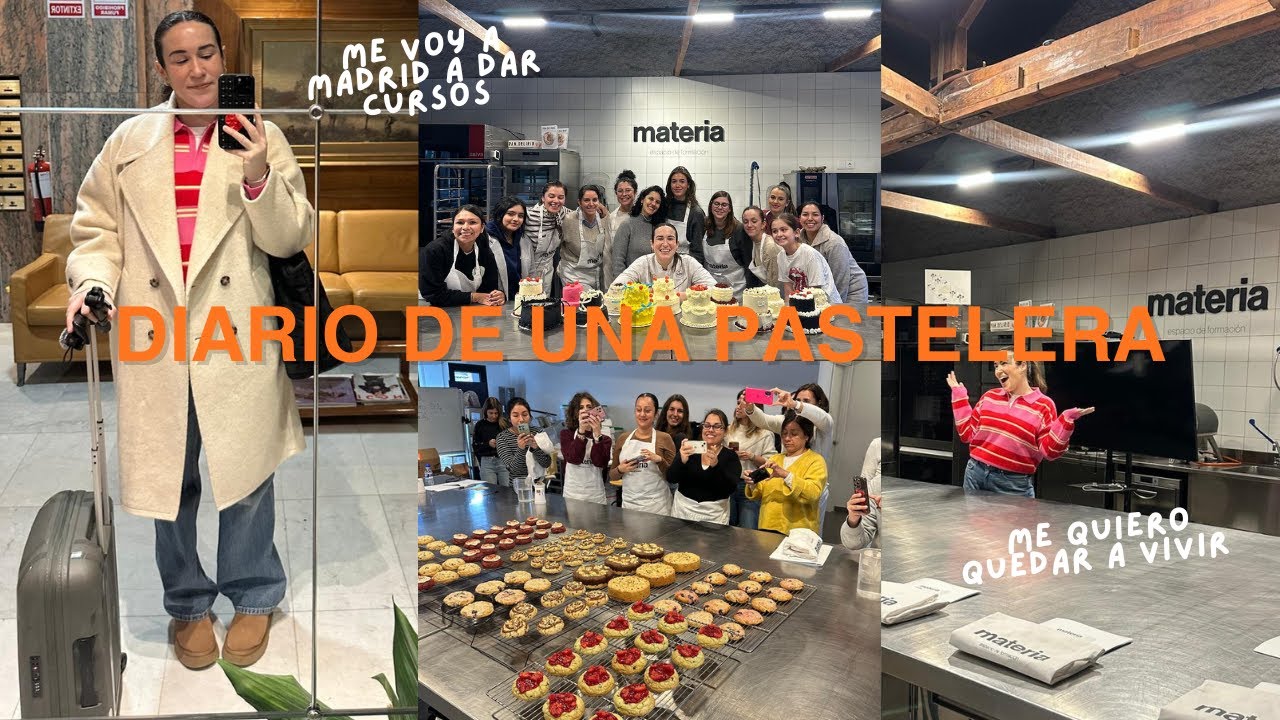 Vlog I MADRID + cursos de pasteleria, y NO ME ESPERABA lo que pasó al final