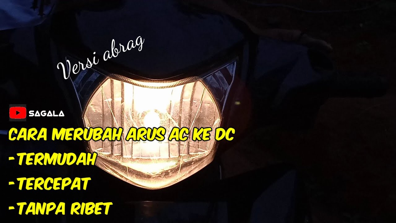 Cara mudah Merubah arus AC Ke DC || Honda Revo || Karbu || injeksi