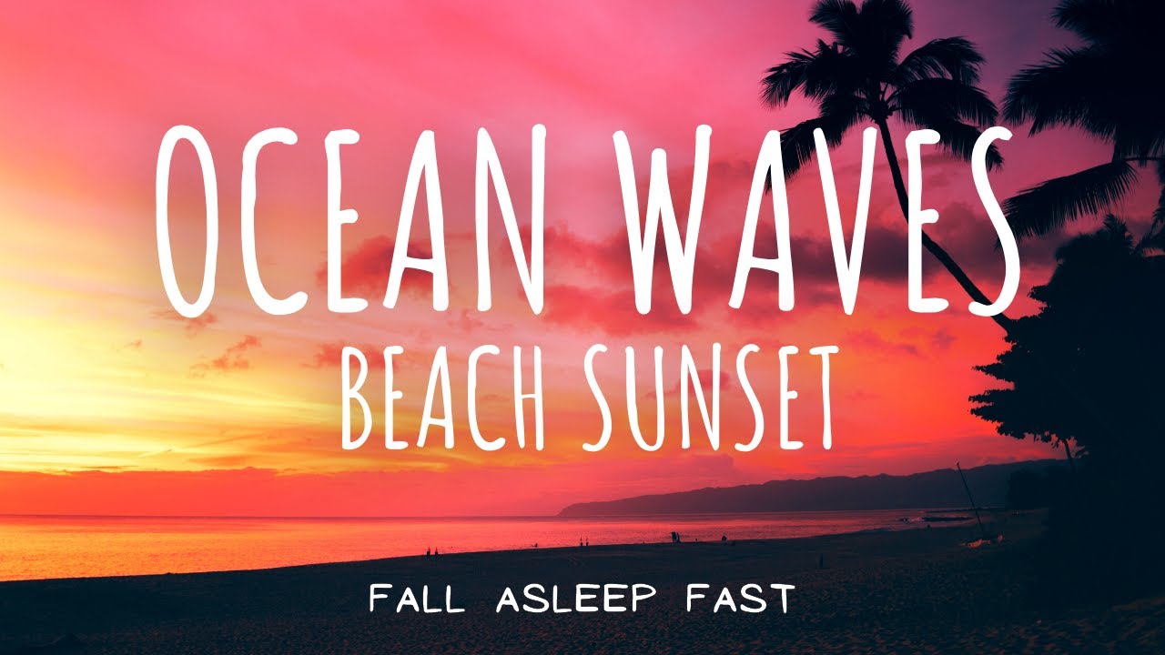 Golden Sunset - Music Therapy - Relaxing Sea Ocean Waves Sounds - Nature Relaxation Video