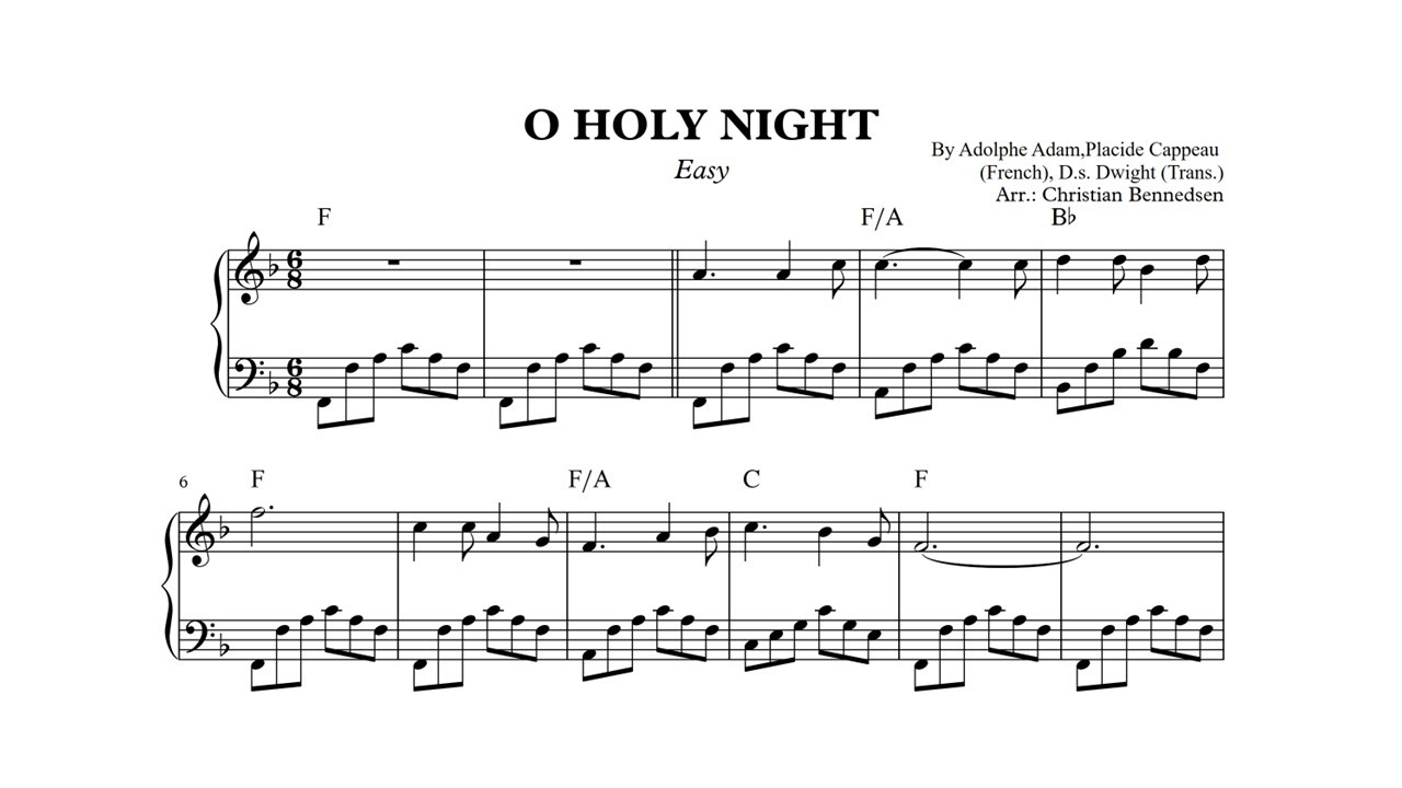 O Holy Night - Easy