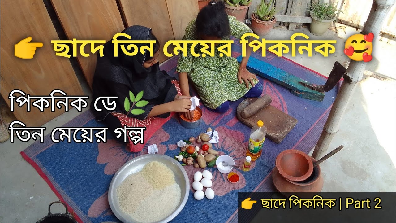 বাচ্চাদের ছাদে পিকনিক 🧺 | দ্বিতীয় পর্ব | হাসি-মজা আর আনন্দের সময় 💕