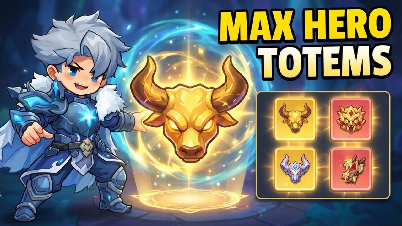 Evo Defense Merge TD | Complete Hero Totem Showcase with Upgrade Bonuses