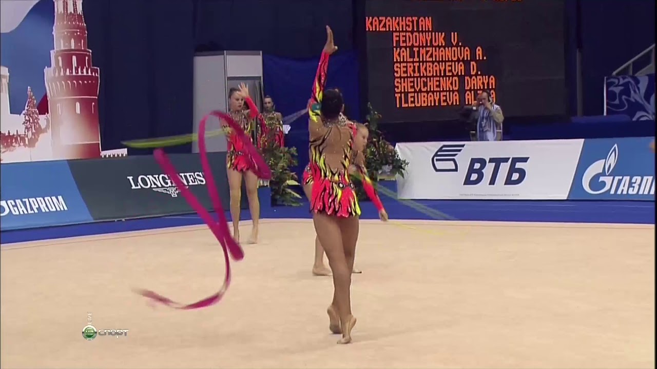 Kazakhstan 3 Ribbons + 2 Ropes 2010 World Championships (HD)