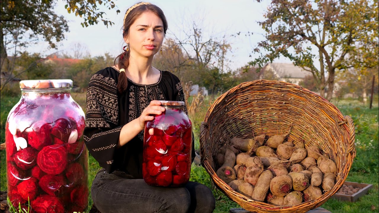 Жизнь в селе! Сбор СВЕКЛЫ и приготовление УКРАИНСКОГО свекольного кваса для особого блюда