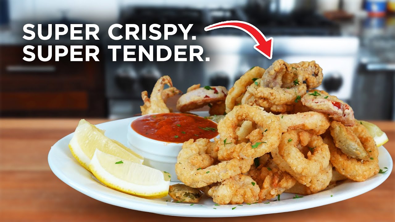 How to make CRAZY crispy calamari