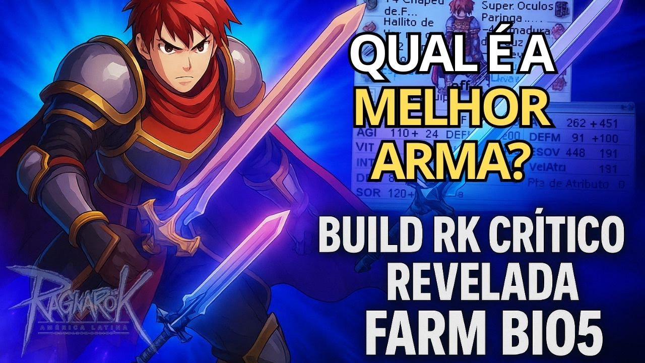 REVELEI MINHA BUILD DE RK CRÍTICO! EXPLOSÃO RÚNICA INSANA | RAGNAROK LATAM