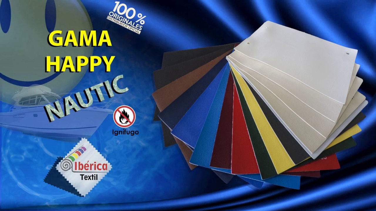 Gama Happy Nautic (ignífugo). Sintéticos Tapicería Náutica.