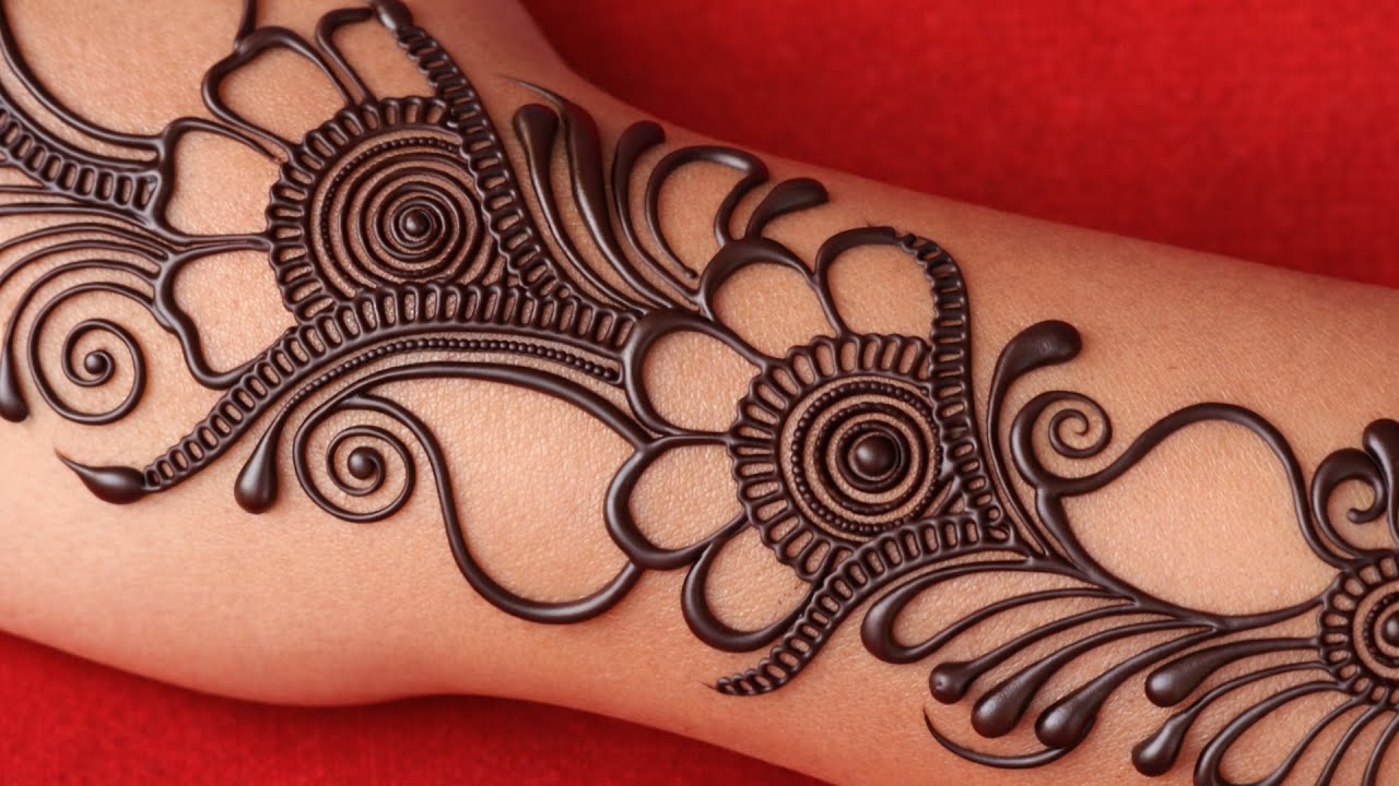 Very simple unique style mehndi design for back hand | new easy mehndi design 2026 | mehandi designs