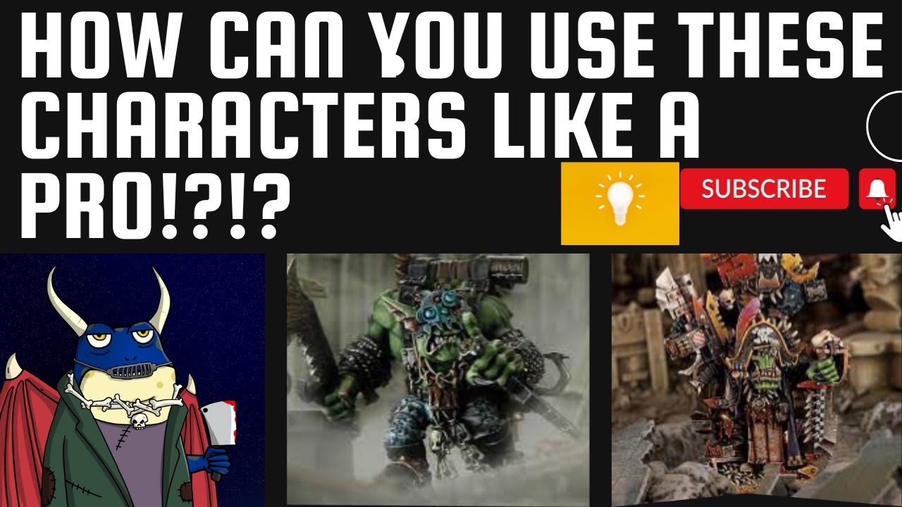 How to best use Zagstruk Badrukk and Snikrott in Warhammer 40k.   Tactics for warhammer 40k