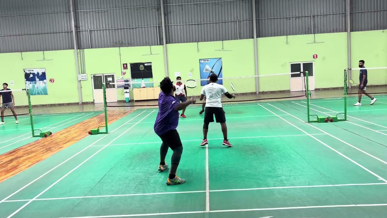 Badminton doubles 24-Feb-2026 #badminton #gajularamaram 
