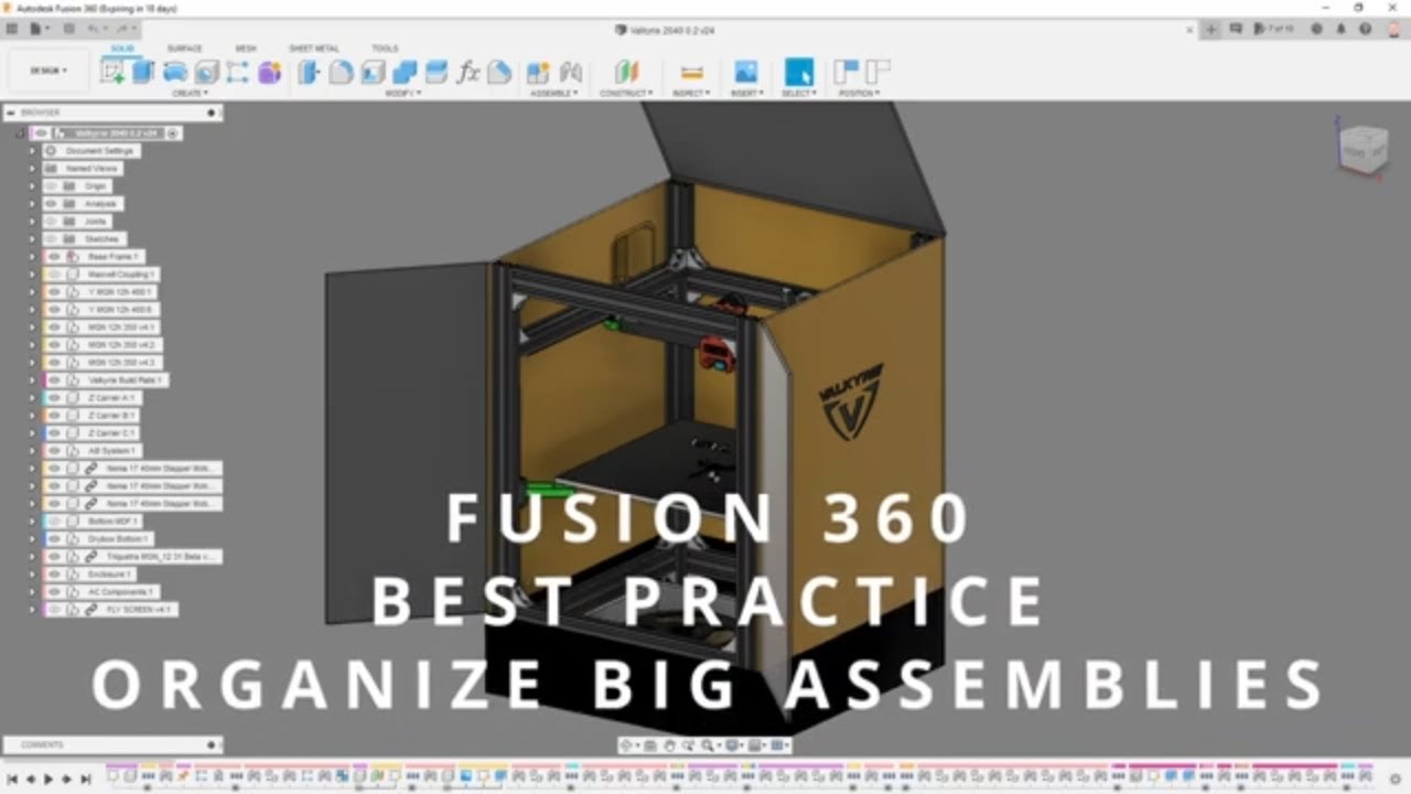 FUSION 360 ЛУЧШАЯ ПРАКТИКА — БОЛЬШИЕ СБОРКИ — МНОГО КОМПОНЕНТОВ