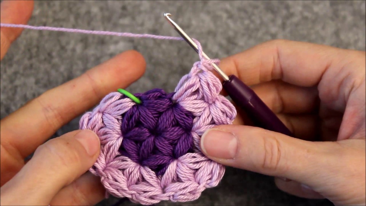 Triangle Star Stitch - How to do Rounds - DIY Crochet - Puffed Star Stitch - Flower of Life