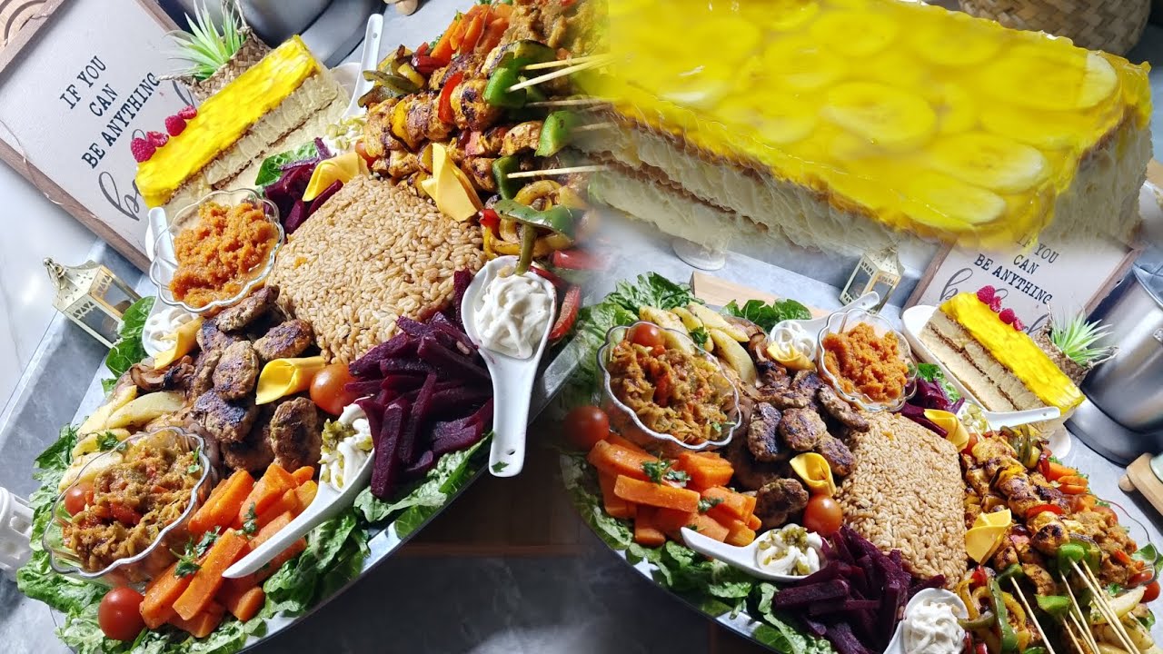 اقتراحات للفطور بروشيط بتتبيلة راائعة مع مرافقات وتحلية كريمية بنتها يا سلام