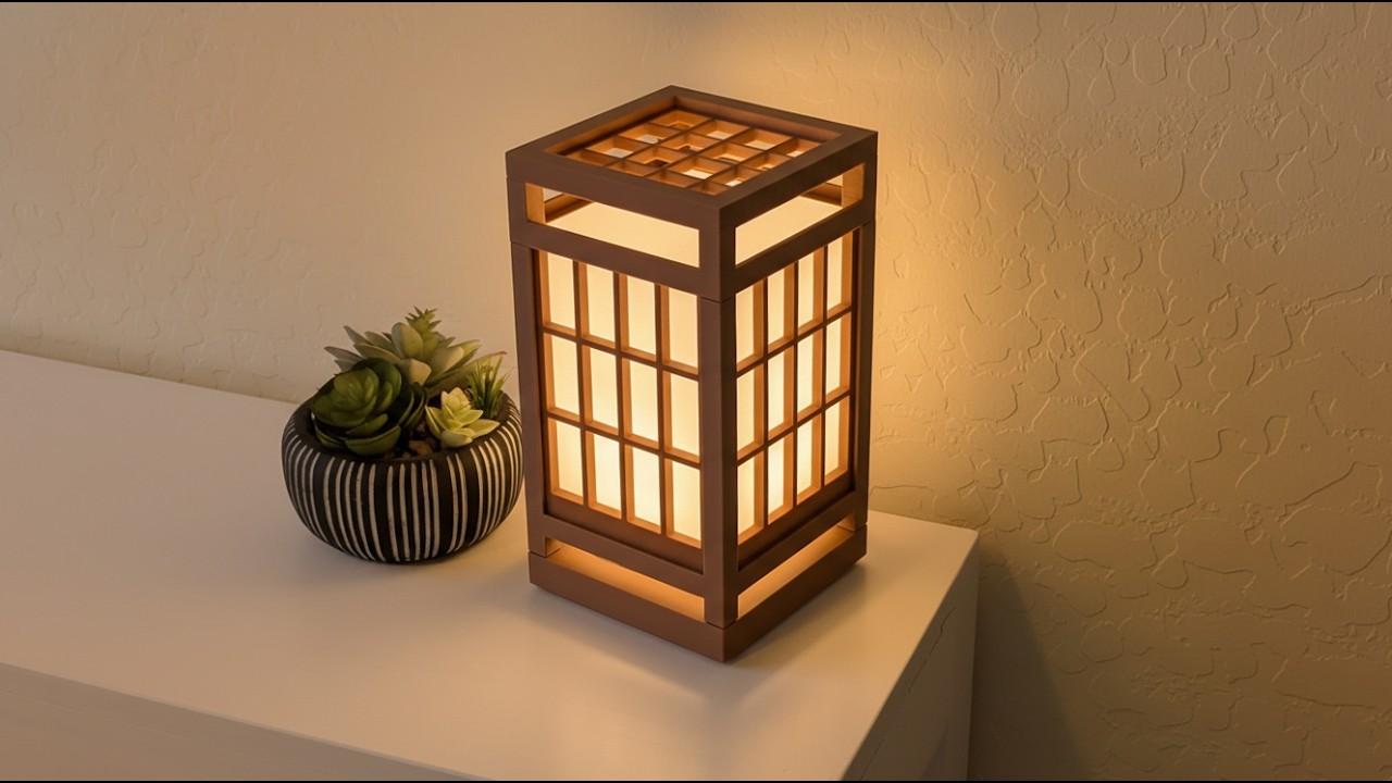 Japanese Shoji Style Lamp