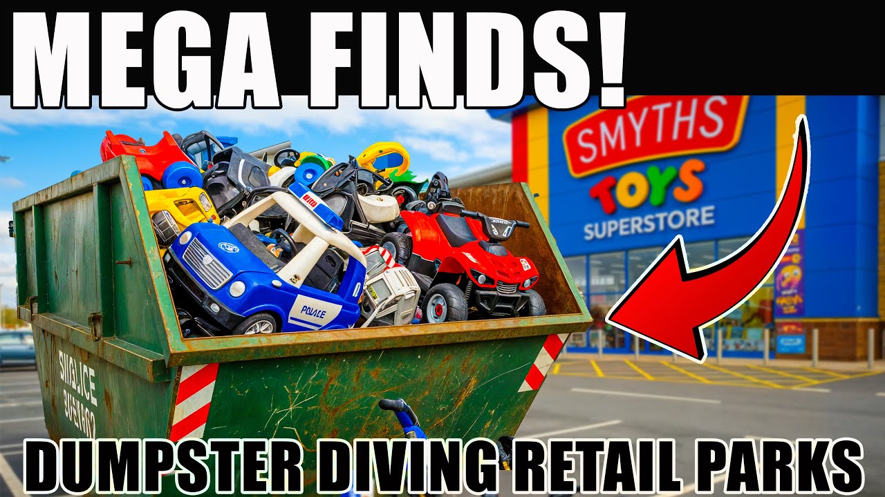 😲£££ JACKPOT FINDS AT RETAIL PARKS😲DUMPSTER DIVING UK