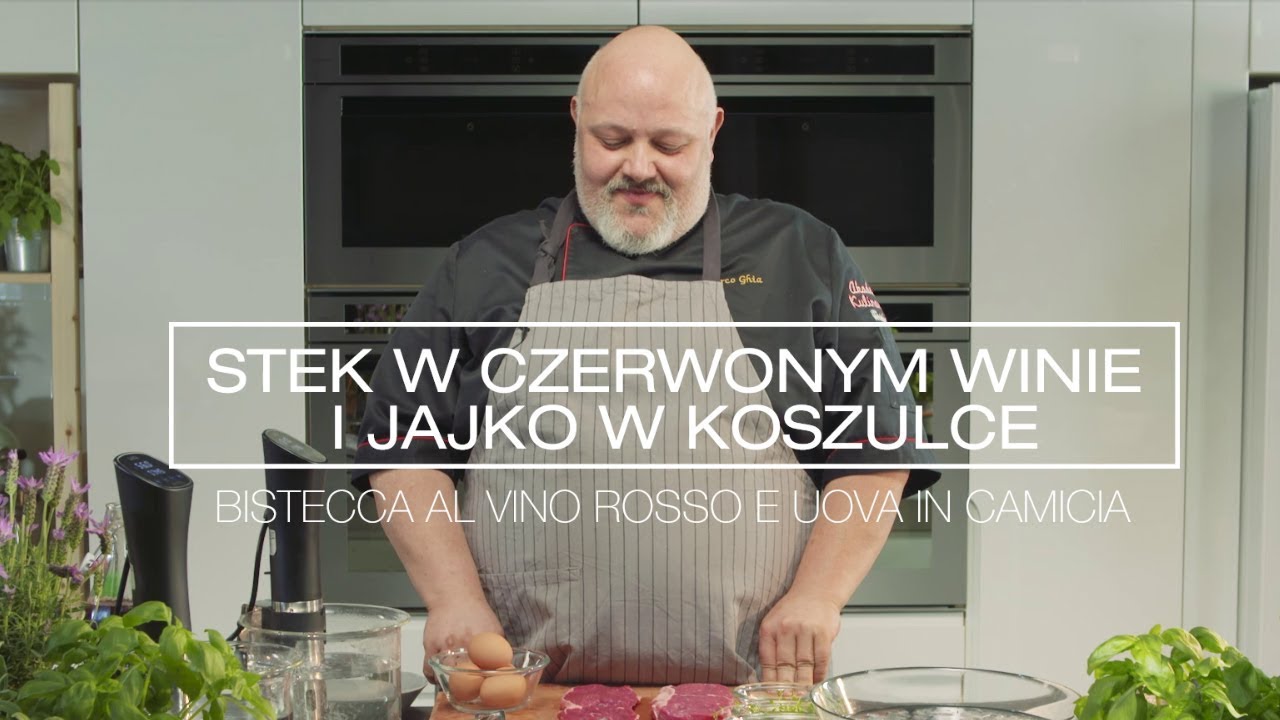 Steak w Czerwonym Winie i Jajko w Koszulce Przepis Sous Vide Marco Ghia
