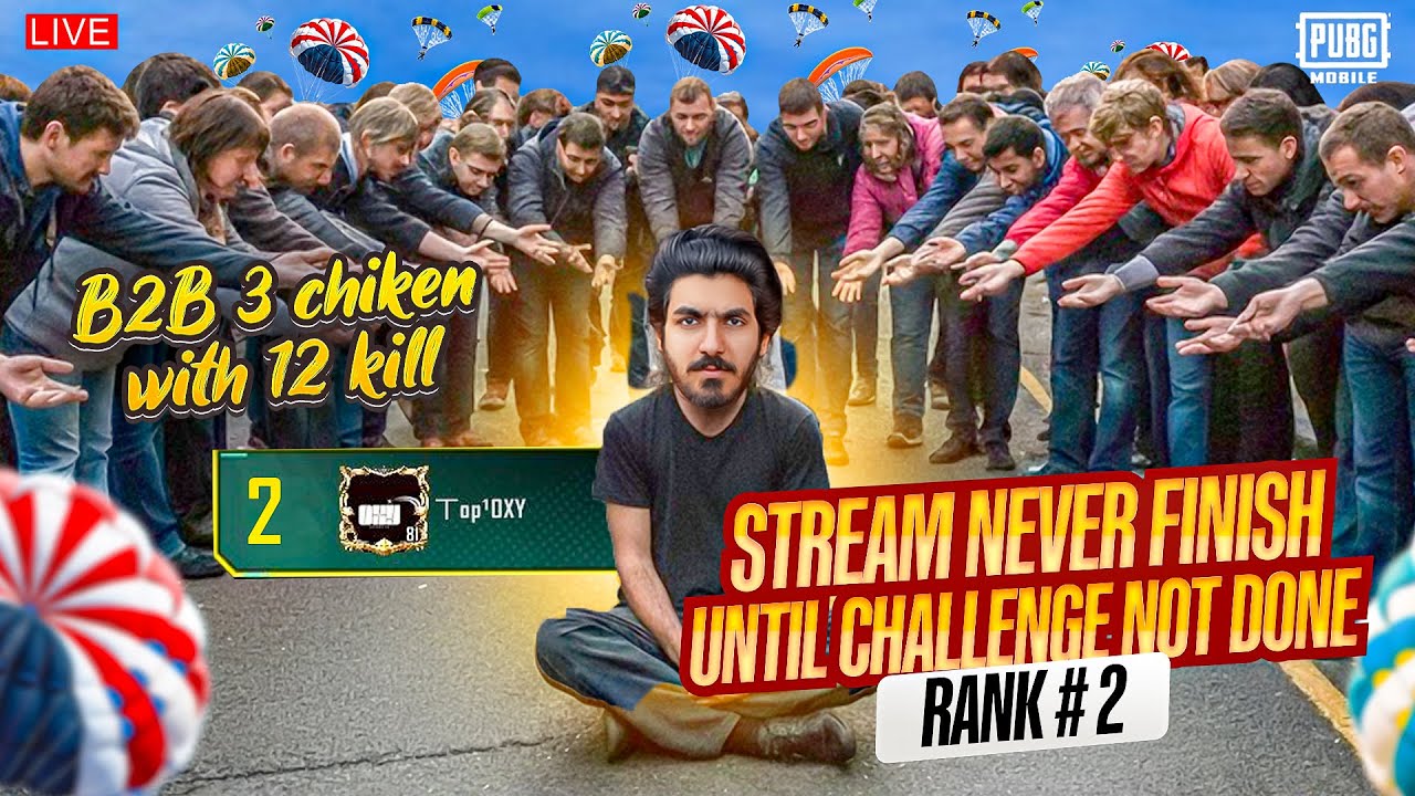 NONSTOP STREAM UNTIL CHALLENGE NOT DONE PEN DI SIRI 😫RANK #2 IN ULTIMATE ROYALE 🔥50K CHALLENGE 😎