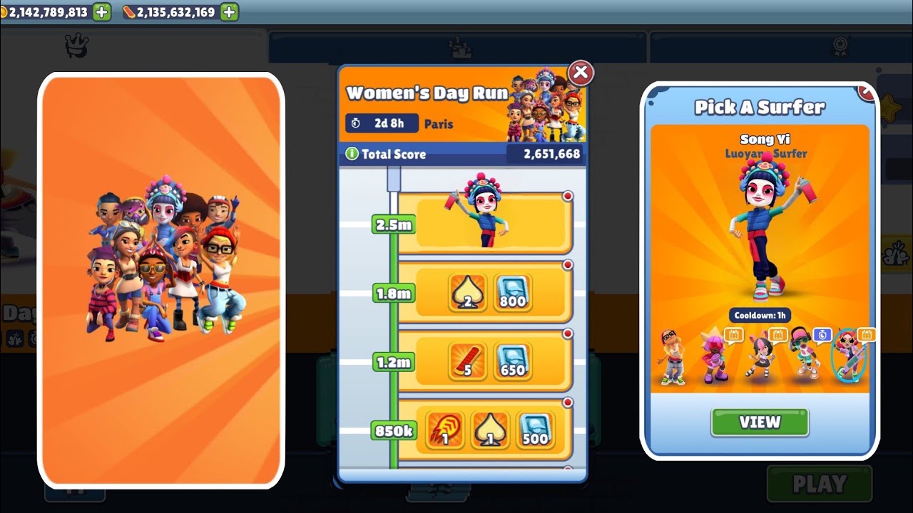 Subway Surfers Upcoming Challenge Women's Day Run by Time Travel Subway Surfers Vegas Queen 2024