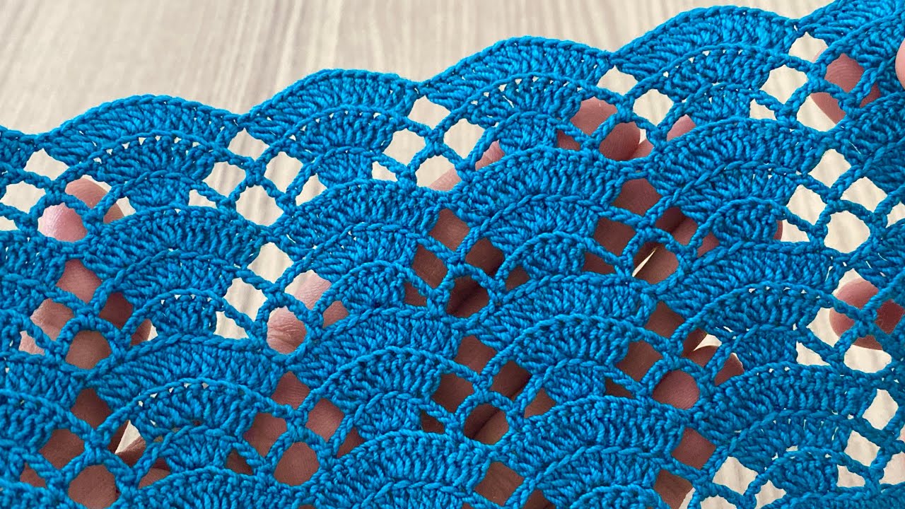 INCREDIBLE Crochet Blouse, Shawl, Sweater, Tunic, Runner Model Tutorial