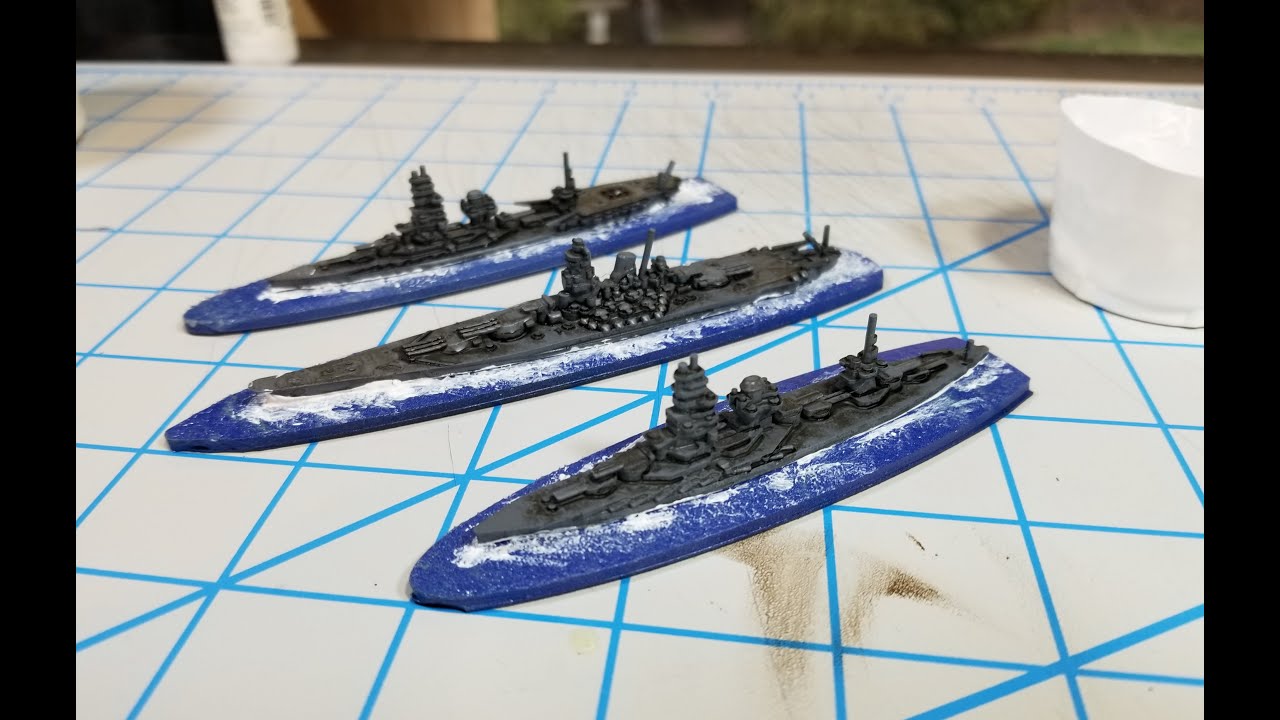 3D printed 1/2400th Naval: Basing