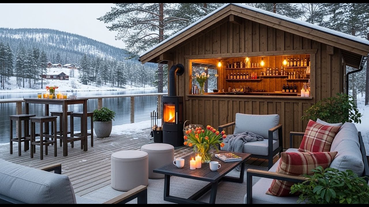 Productivity & Focus Warm February Winter Morning ☕ Slow Snow & Smooth
