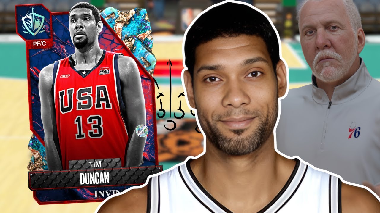 INVINCIBLE TIM DUNCAN GAMEPLAY NBA2k24 MyTeam!!  THE BEST UNLIMITED AWARD OF THE YEAR!!