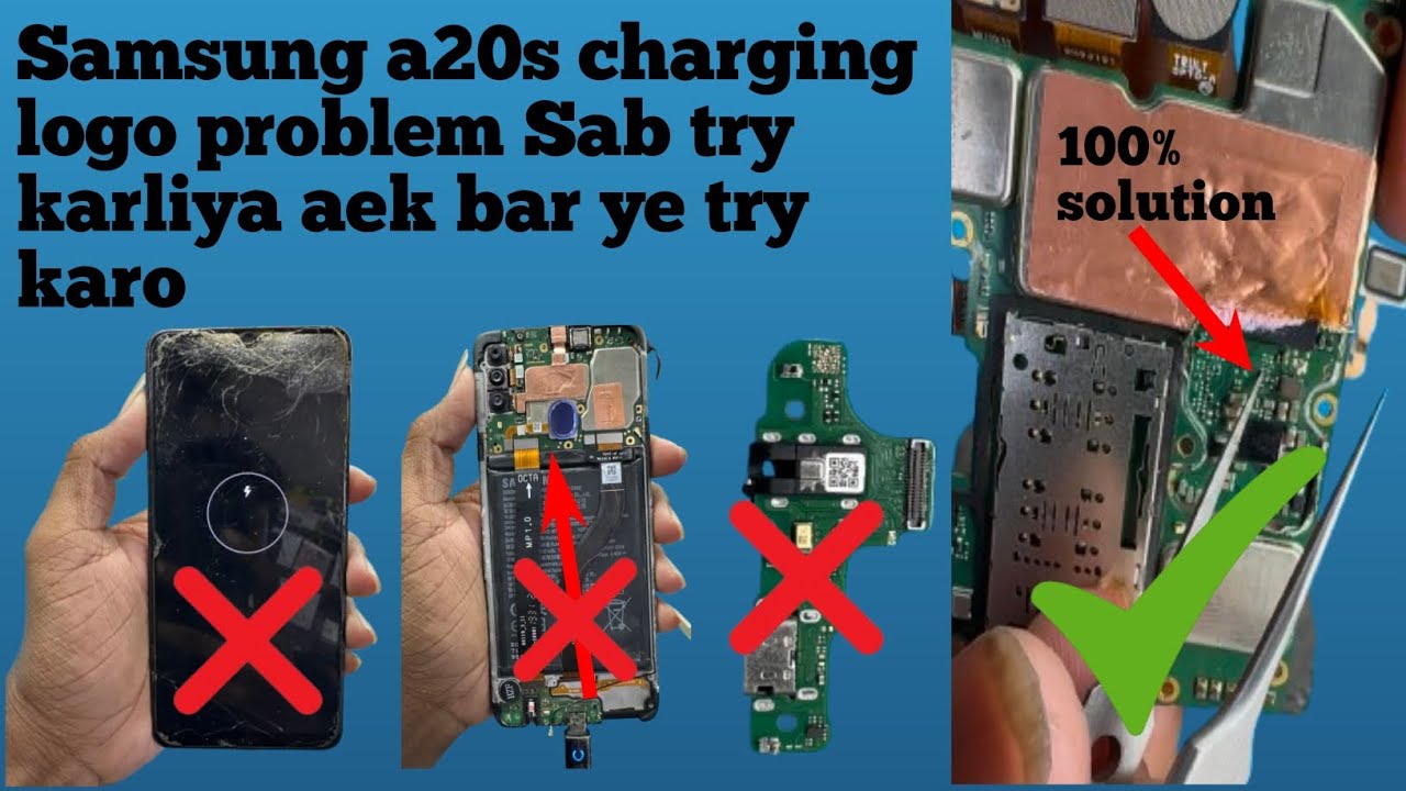 Samsung a20s charjing problem solution | Samsung a20s  charging jumper | Samsung a20s charging error