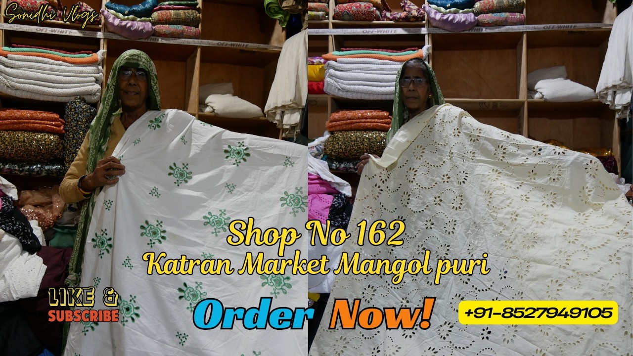 Shop No 162 Ammaji Sale video in katran market mangolpuri, Trending fabric collection, viral shorts