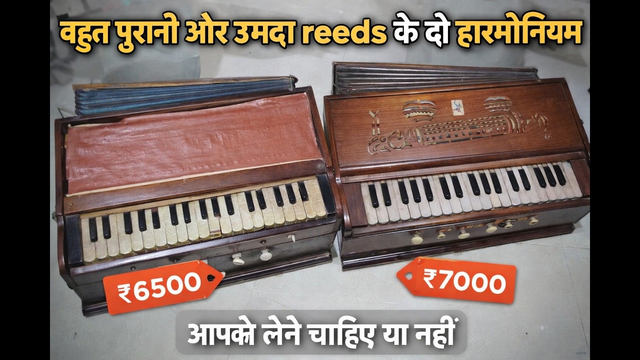 [ 127 ] बहुत पुरानी और उम्दा Reeds के दो Harmonium  लेने चाहिए या नहीं? Palitana Metro No.2