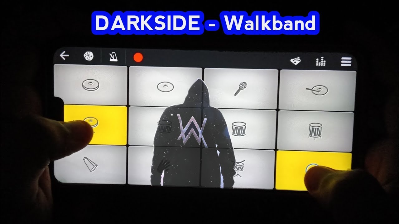 Alan Walker - Darkside - Piano Cover On Mobile | Walkband App 👌👌