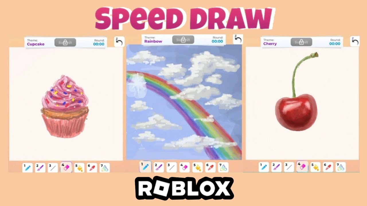 🎨 ROBLOX 10 minutes ⏱️ Drawings 🖌️ Speed Draw Complitation 