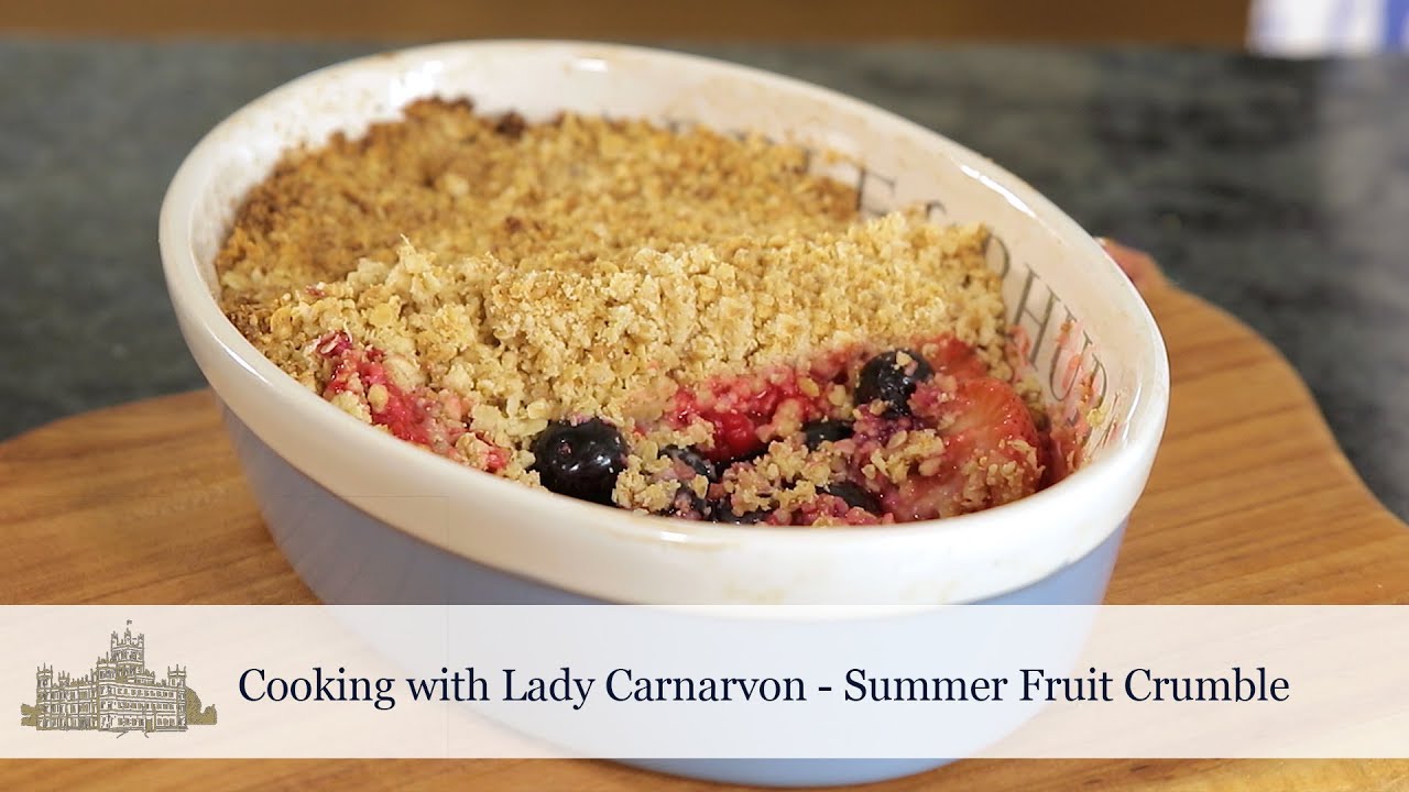 Cooking with Lady Carnarvon - Homemade Fruit Crumble