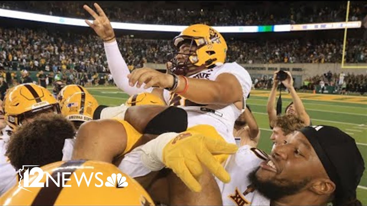 Jes&uacute;s G&oacute;mez, pateador de ASU se visti&oacute; de h&eacute;roe luego de vencer a Baylor