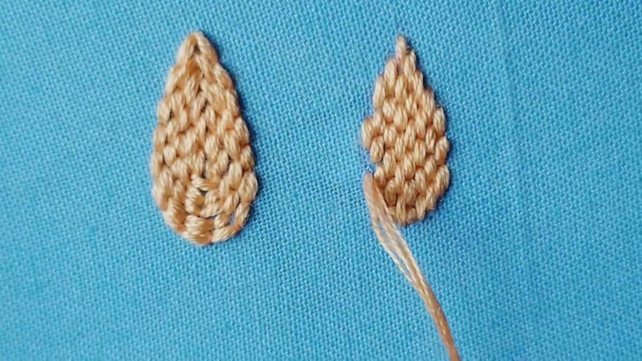 Filling with back stitch