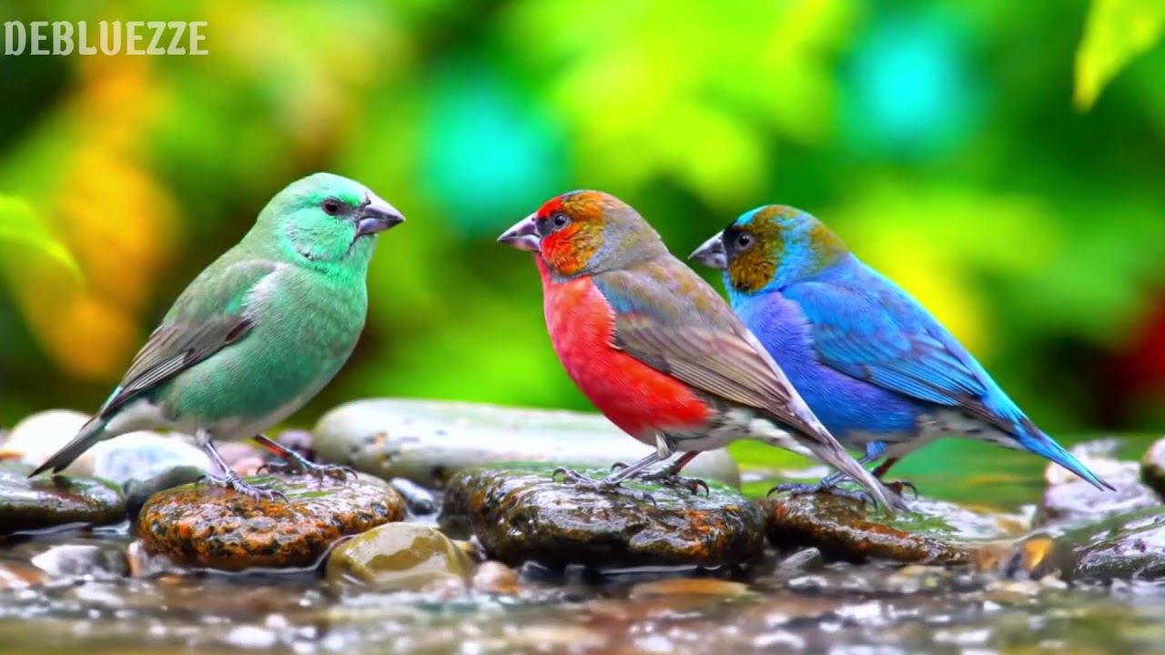 🌿Nature Sounds & Relaxing Piano | 4K Birds Singing in the Forest for Deep Sleep & Healing