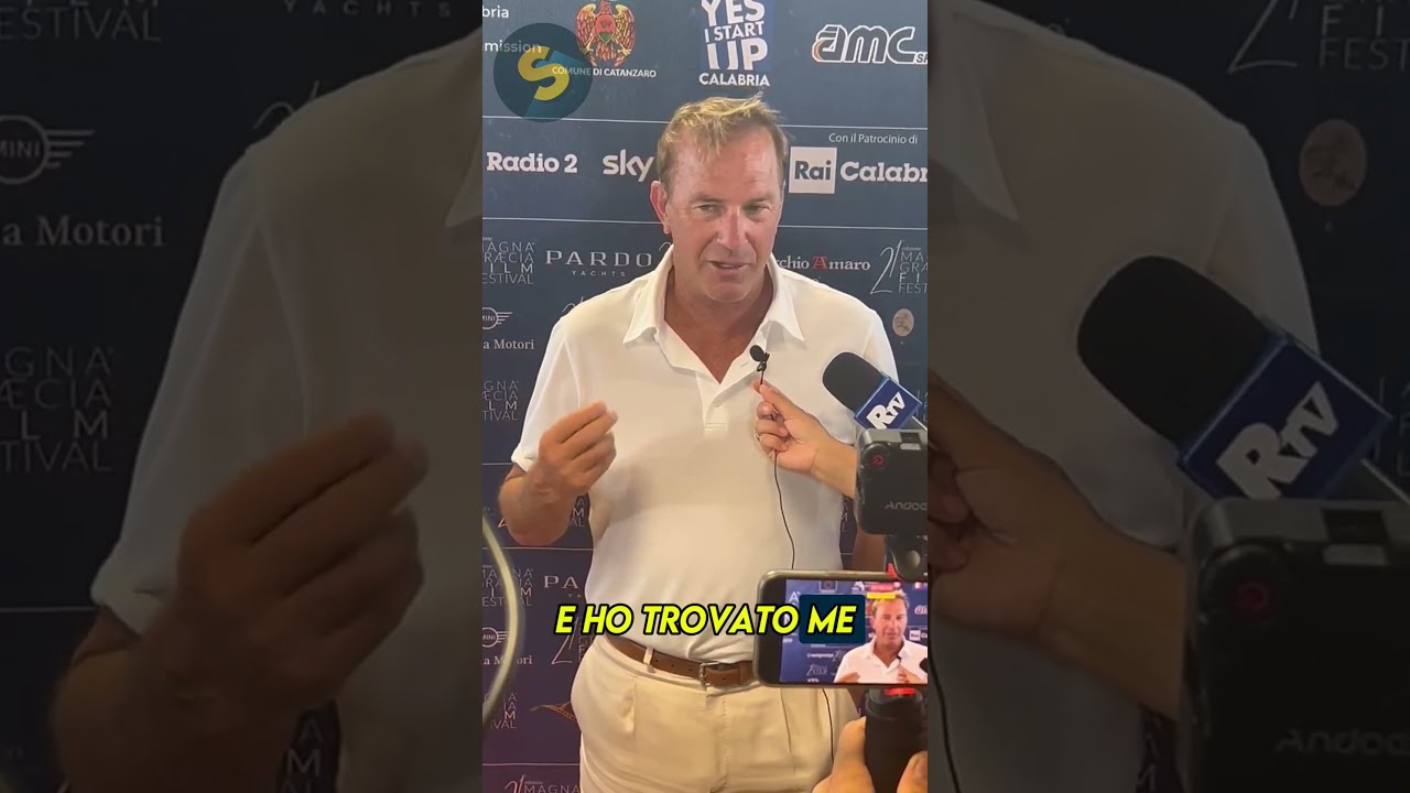 Kevin Costner, al Magna Graecia Film Festival a Catanzaro, dedica delle belle parole verso l'Italia