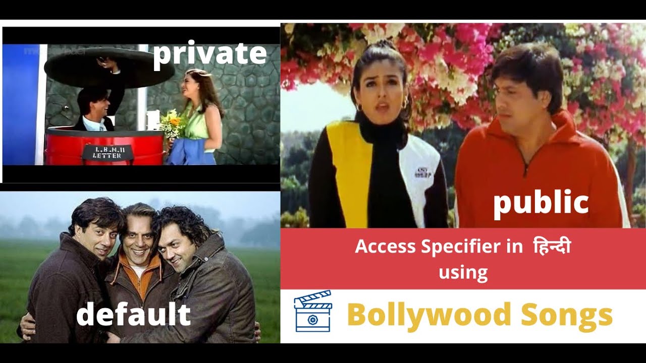 Access Specifier in Java in Hindi and using Bollywood Songs | Java Interview Prep |