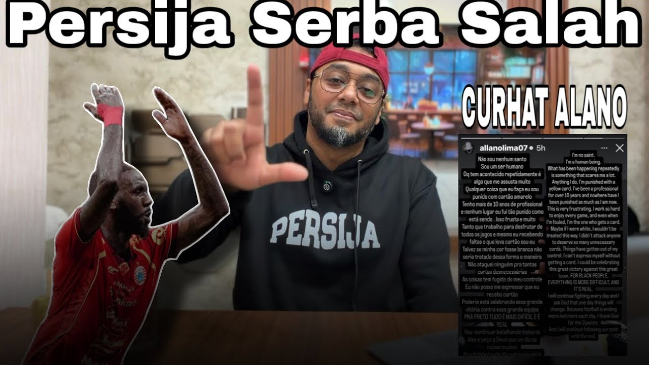 WASIT SENSI KE PEMAIN PERSIJA JAKARTA.. klasemen kedua di depan mata.. | alano merasa kena rasis..