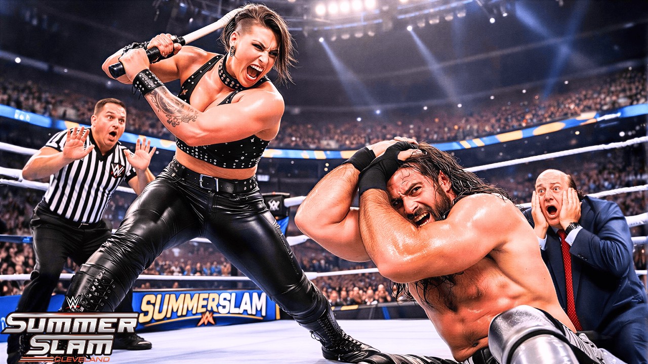 Рея Рипли против Сета Роллинза • Саммерслэм • 10 августа 2025 г. ☀️ #rhearipley #sethrollins