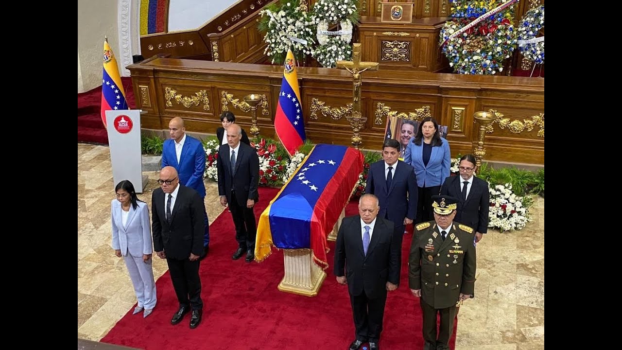 Capilla ardiente a Isaías Rodríguez en la Asamblea Nacional, 13 enero 2025