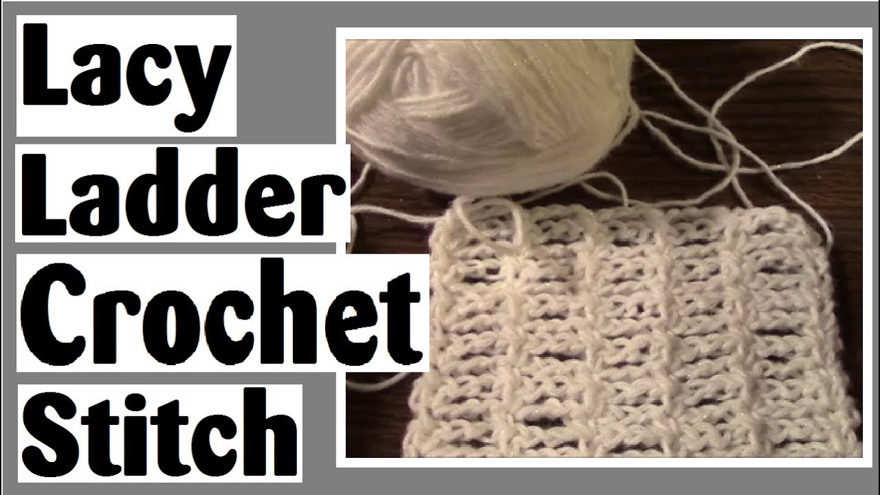 Lacy Ladder Crochet Stitch Tutorial - Learn How to Crochet with Darlene