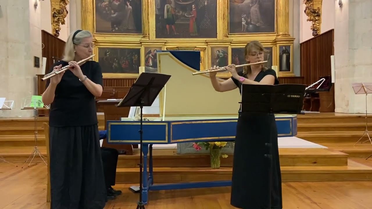 Telemann trio sonata A major, 2 flutes & cembalo