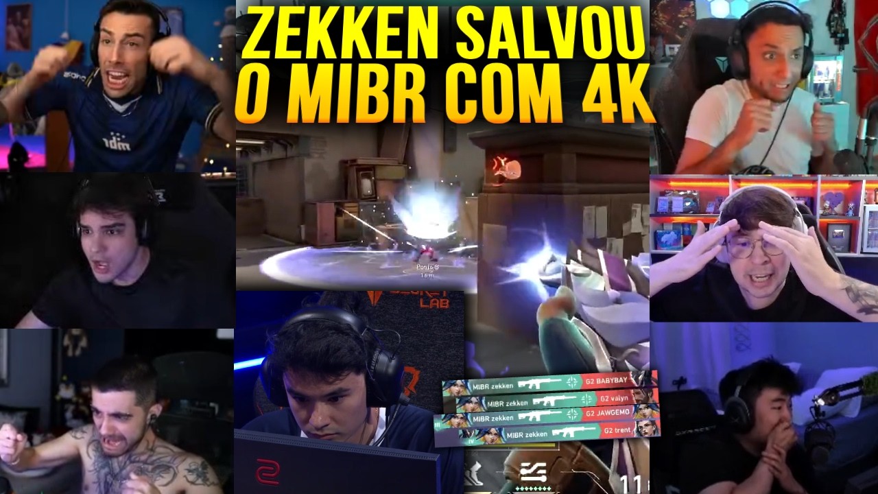 REA&Ccedil;&Atilde;O DO MUNDO COM O 4K ABSURDO DO ZEKKEN PRA SALVAR O MIBR!