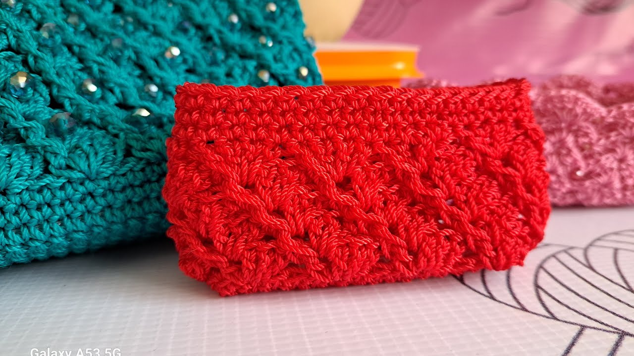 Monedero tejido a crochet para principiantes