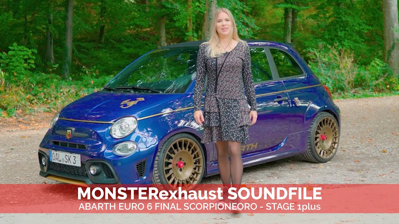 MONSTERexhaust SOUNDFILE | Abarth Euro6Final Scorpioneoro 695 - Stage1plus
