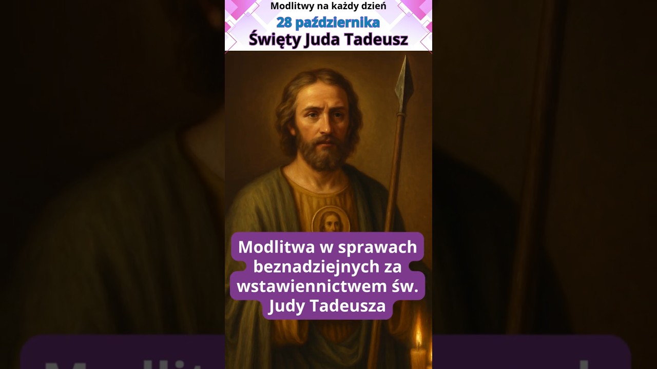 Modlitwa w sprawach beznadziejnych za wstawiennictwem św. Judy Tadeusza