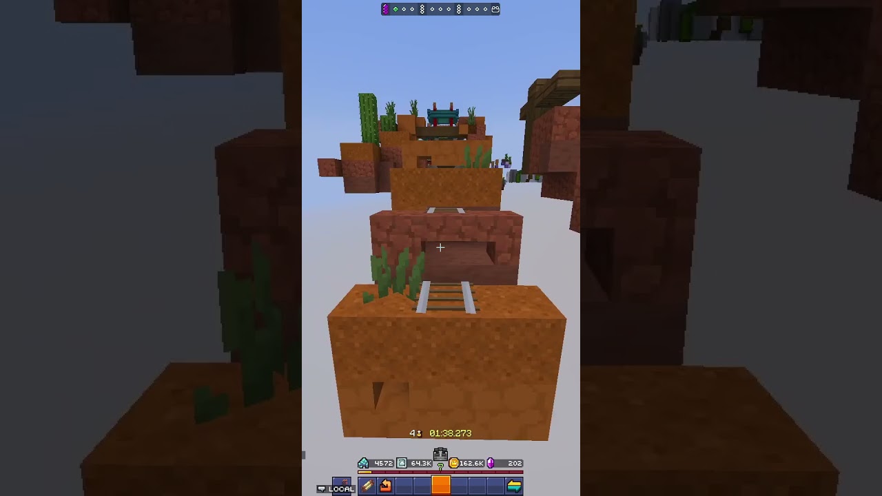ежедневный паркур в Minecraft 