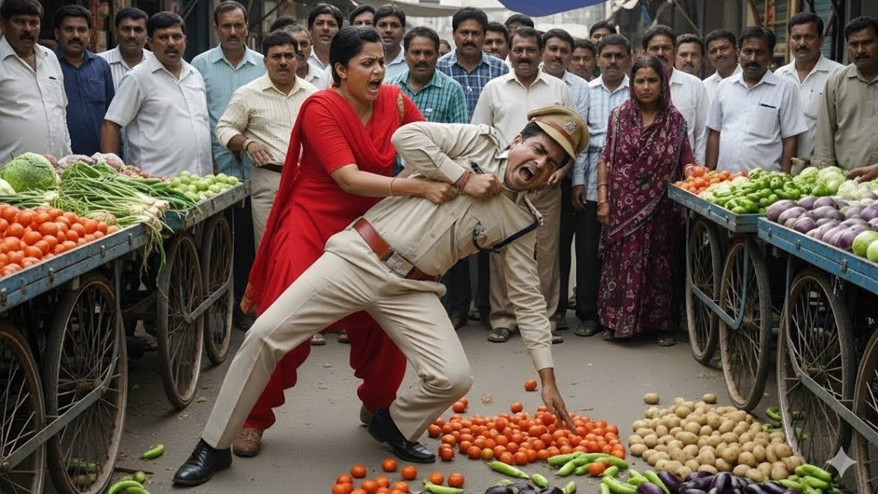 देखिए, इंस्पेक्टर ने गरीब सब्जी वाली के साथ की बत्तमीजी फिर IPS मैडम ने इंस्पेक्टर के साथ जो किया...