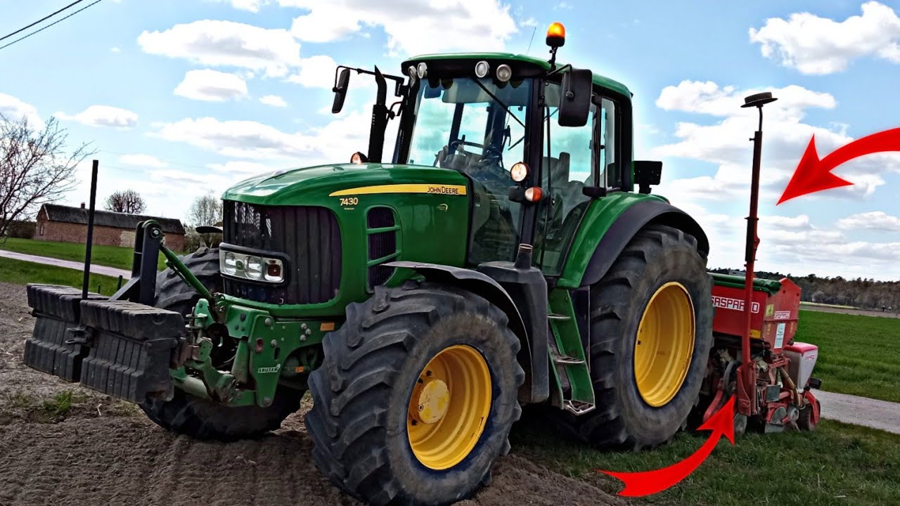 USŁUGI ROLNICZE MARCINIAK SIEW KUKURYDZY JOHN DEERE 7430PREMIUM GASPARDO