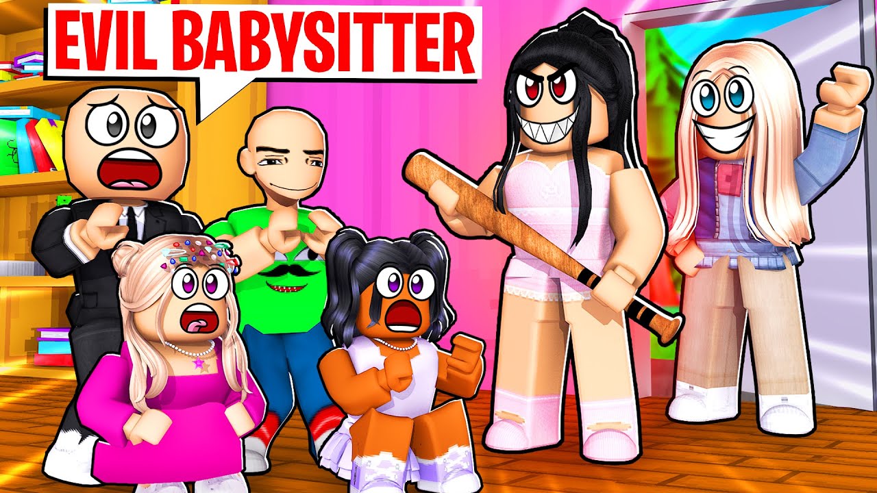 DON’T LEAVE US WITH THIS EVIL BABYSITTER!! | Roblox Babysitter Story